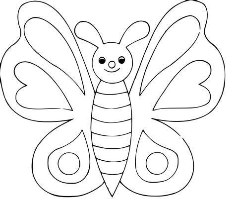 Coloriage Papillon Simple Imprimer