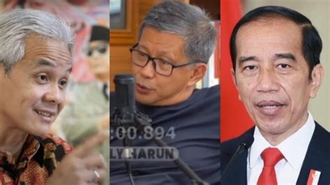 Rocky Gerung Jokowi Enggan Dukung Ganjar Ini Sosok Yang Lebih Potensial