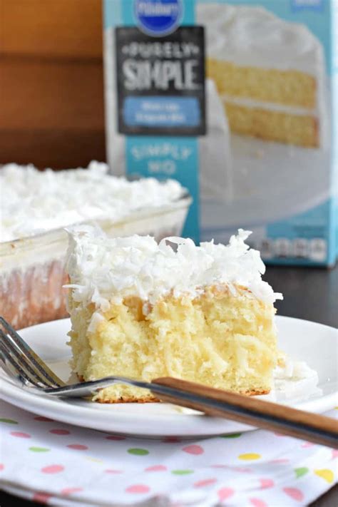 Coconut Cream Poke Cake Shugary Sweets