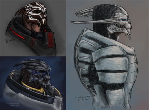 Saren Nihlus Garrus By Banni Whitemane On Deviantart Mass Effect