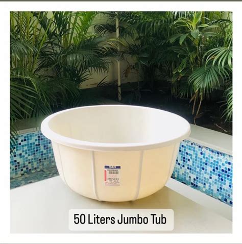 Ppcp Unbreakable Jumbo Tub Liter Tub Bathroom Tub For Household