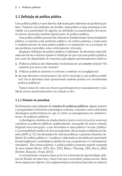 Políticas Públicas Conceitos Esquemas De Análise Casos Práticos 2ª