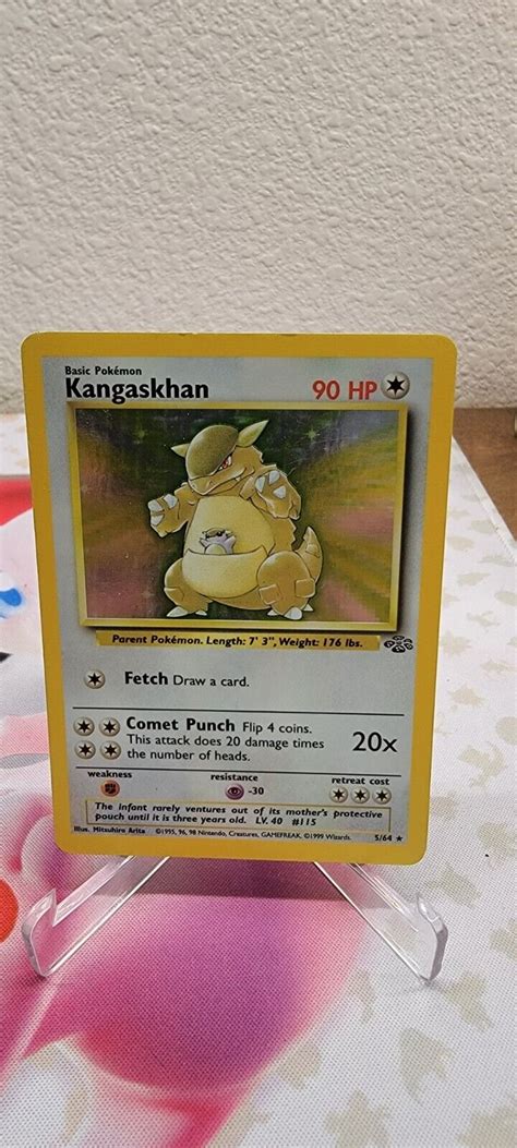 Pokémon TCG Kangaskhan Jungle 5 64 Holo Unlimited Holo Rare eBay