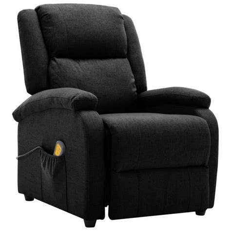 Hua Fauteuils Lectriques Fauteuil Inclinable De Massage Noir Tissu