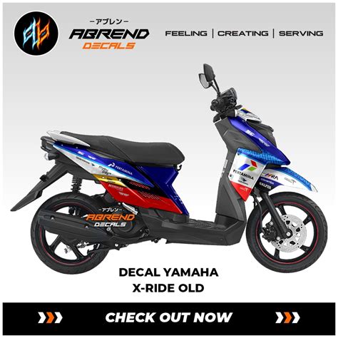 Jual Decal Xride Old Mandalika Pertamina Stiker Motor Yamaha X Ride