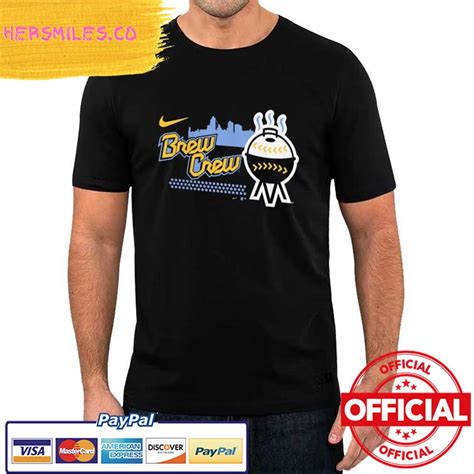 Nike Preschool Milwaukee Brewers Skyline 2023 Shirt - Hersmiles