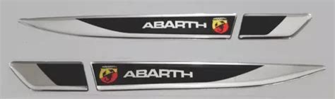 Emblema Aplique Lateral Abarth Decorativo Resinado Par Parcelamento