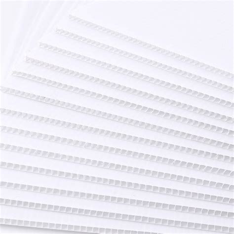 Buy Zoenhou 20 Pack 13 X 17 Inch White Corrugated Plastic Sheets Waterproof Lightweight