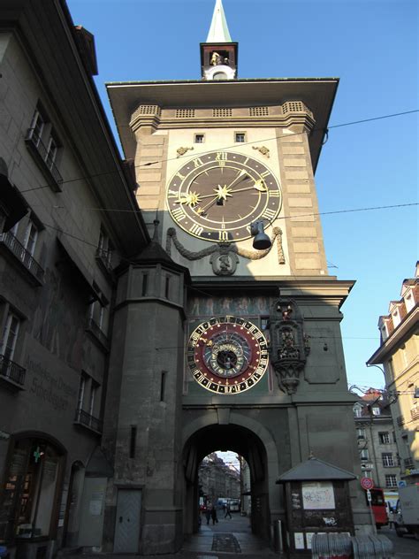 Free Images - bern clock tower clock