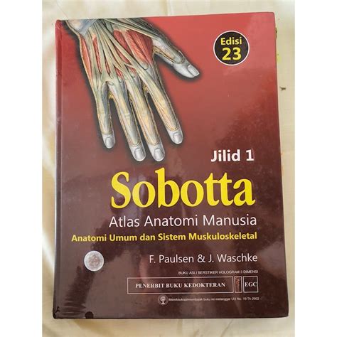 Jual Buku Sobotta Atlas Anatomi Manusia Jilid 1 Eds 23 Asli Shopee