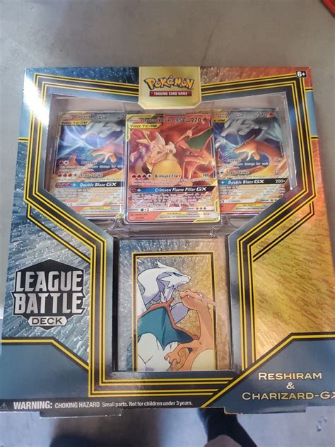 Pokemon Tcg League Battle Deck Charizard Reshiram Gx Box Sealed New