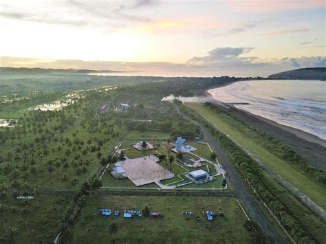 Beautiful Aerial View Natural Panorama On The Coast Of Pangandaran