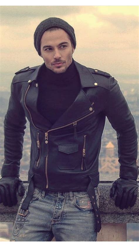 Tumblr Leather Jacket Men Style Leather Jacket Outfit Men Black Leather Jacket Men