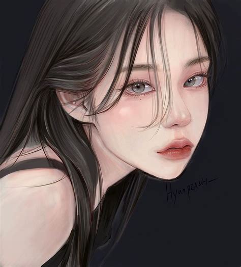 Instagram의 현피치 𝓱𝔂𝓾𝓷𝓹𝓮𝓪𝓬𝓱 🍑님 “그만 놀고 싶을 때 더 불타오르네” Digital Art Girl