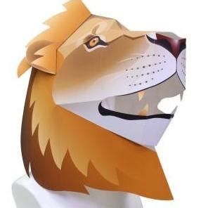 Jual Diy Papercraft Kostum Topeng Singa Lion Full Face Shopee Indonesia