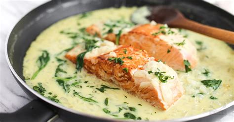 Pan Seared Salmon With Creamy Garlicky Ghee Sauce Paleo Keto