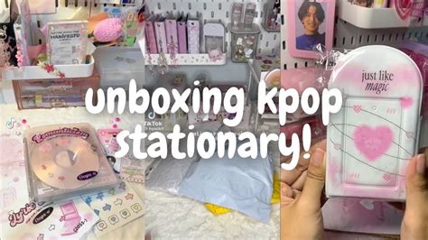 🌷unboxing Kpop Stationary Haul 6 [asmr] Tiktok Compilation Minsbymon Youtube