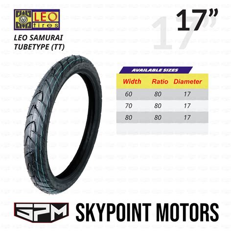 Leo Samurai Tube Type Tire For Motorcycle