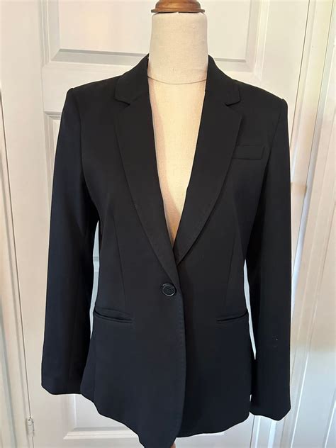 H M Blazer Dressjakke Dame Feminin Str 40 Sort Svart FINN Torget