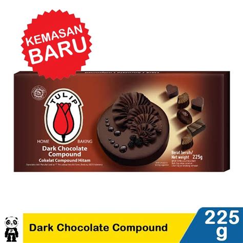 Jual Tulip Dark Chocolate Compound 225g Coklat DCC Coklat Compound