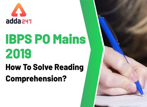 Ibps Po Mains How To Solve Reading Comprehension