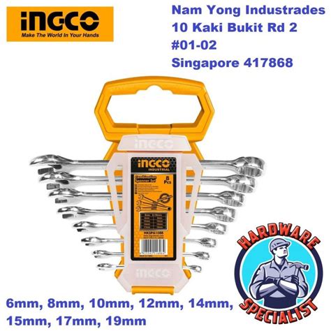 Ingco Hkspa Pcs Combination Spanner Set Combination Wrench