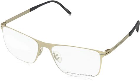 Porsche Design Mens Eyeglasses P8256 P8256 B Gold Full Rim Optical Frame 55mm