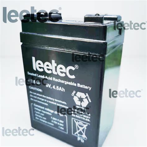 Rechargeable Battery Sealed Lead Acid 6V 4 5Ah C LEETEC RB645 C Lazada PH