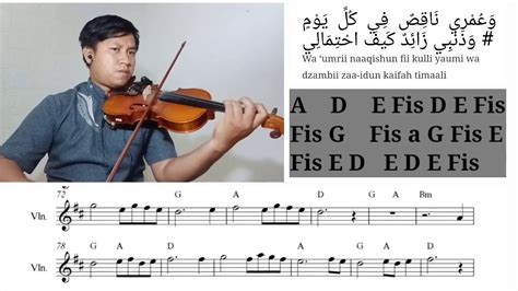 Free Sheet Al I Tiraf Syair Abu Nawas Violin Sheet Music Youtube