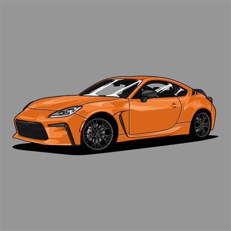 Premium Vector Perspective View Car Vector Illustration For