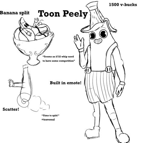 Skin Concept Im Working On Toon Peely Rfortnitebr