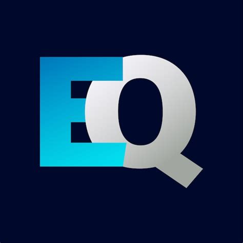 Mod Le Vectoriel De Conception Du Logo Eq Letter Vecteur Premium