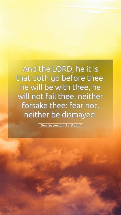 Deuteronomy Kjv Mobile Phone Wallpaper And The Lord He It Is