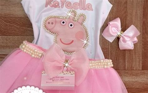 Roupa De Festa Peppa Pig Peppa Pig Camisas Aniversario