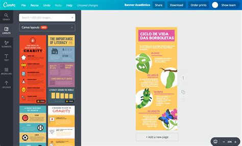 Como Fazer Banner Acad Mico Personalizado Online Canva