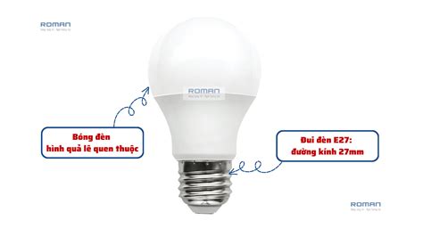 Bóng đèn E27 là gì Đặc điểm nổi bật của bóng đèn led E27