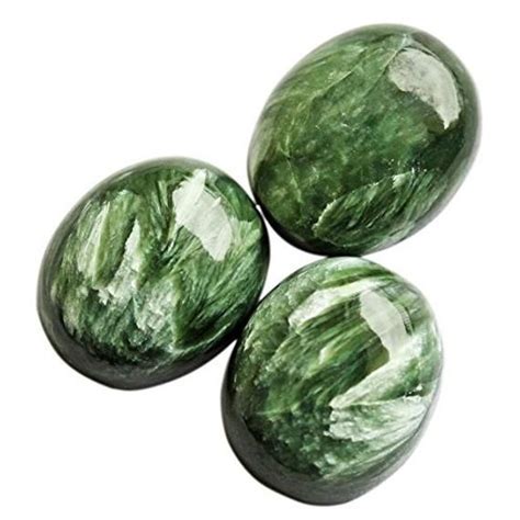 Green Seraphinite Natural Seraphinite Cabochons Oval Shapre