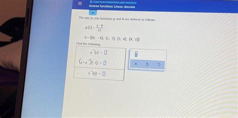 O Function Operations And Inverses Inverse Functions L Math