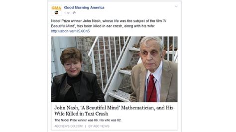 'Beautiful Mind's John Nash, Wife Killed in NJ Car Crash | WTTE