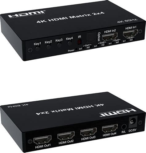 Matriz Hdmi K Hz X Para Dolby Hdmi Splitter Switch En Salidas