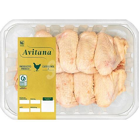 Avitana Alas Enteras De Pollo Formato Ahorro Peso Aproximado Bandeja Kg