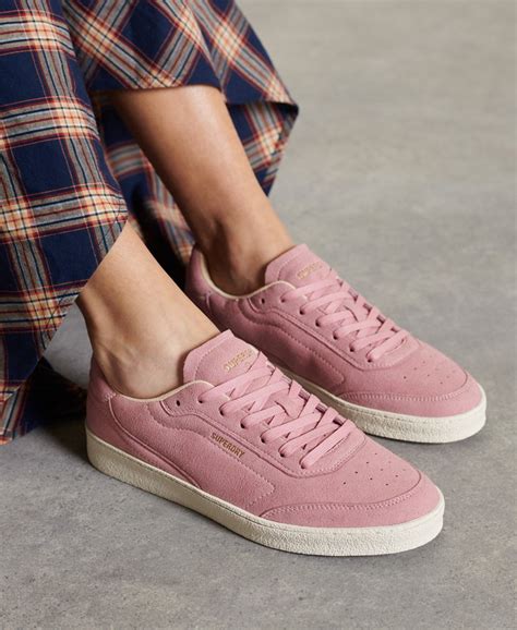 Womens Vegan Retro Sleek Trainers In Pink Superdry