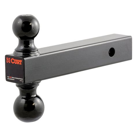 CURT 45660 Class 3 4 Black With Black Hitch Balls Dual Ball Mount