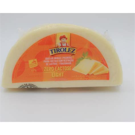 Queijo Minas Padrão Tirolez Sem Lactose Light 350g Trimais