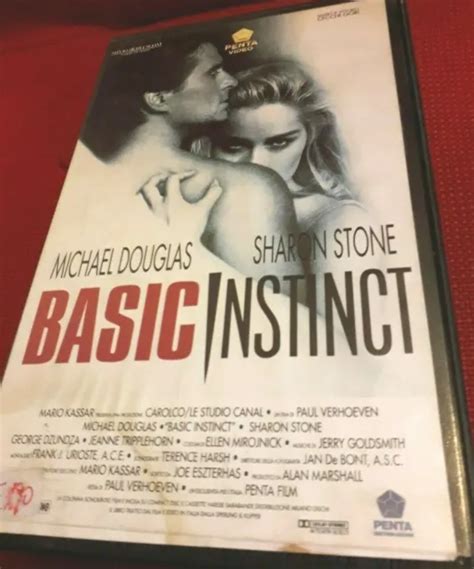 Vhs Basic Instinct Movie Michael Douglas Sharon Stone Penta Nugget