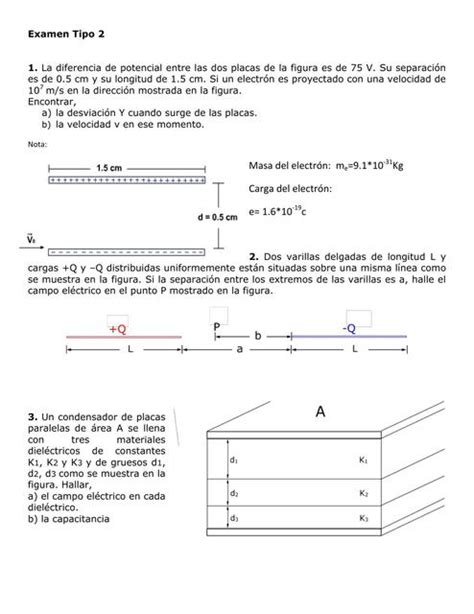 Taller de Electroestática UdeA Ejercicios tipo parcial Laura María