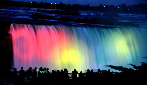 Niagara Falls Color At Night Waterfall Night Hd Wallpaper Pxfuel