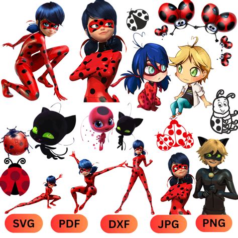 Ladybug Bundle Svg Ladybug Svg Miraculous Ladybug Svg Tal Inspire Uplift