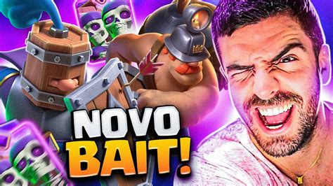 NOVO DECK BAIT RECRUTAS REAIS EVOLUIDOS NO CLASH ROYALE YouTube