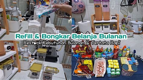 BONGKAR RAPI² MENATA BELANJA BULANAN Refill Restock Kebutuhan